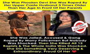 Fact Check: Woman in the viral post is not real life Phoolan Devi