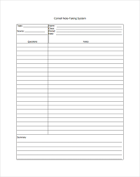 In addition to your free printable note sheets are these even more lovely and colorful ones for you to enjoy! Free 9 Cornell Note Taking Templates In Pdf Ms Word