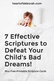 7 Powerful Scriptures To Overcome Bad Dreams Find Peaceful Sleep Verses For Kids Bad Dreams Quotes Scriptures For Kids