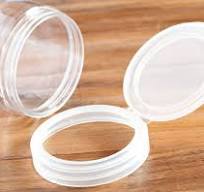 Clear Large 32 Oz PET Plastic (BPA Free) Refillable Jar With Black Flip Top  Cap - (3 Pack
