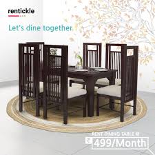 Make Every Supper A Great One Rent Dining Tables Starting At Rs 499 Month Thinking Of Renting Think Of Dining Table Home Renovation Outdoor Furniture Sets