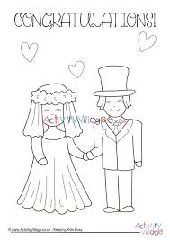 #unicorn coloring page thank you for watching. Bride And Groom Colouring Page 1