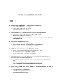 Demikian tadi artikel tentang soal dan kunci jawaban tes formatif. Contoh Soal Pretest Fire Fighting