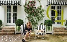 Row hedges like those date a house and hurt curb appeal. 18 Black And White Awning Ideas Awning Window Awnings House Exterior