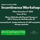 Incontinence Workshop event image