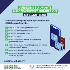 Check spelling or type a new query. Vaksin Covid 19 On Twitter Here Is How You Can Update Or Change Your Nric Passport Number On Mysejahtera Application Register For Vaccination Https T Co 8vavxosbn0 Lindungdirilindungsemua Https T Co Sjwuc3ujxt