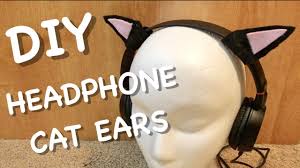 Are you dressing up for halloween? Diy Headphone Cat Ears Youtube