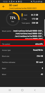 How Do I Find What Type Of File System Is Of An Attached Usb Or Sd Card Android Enthusiasts Stack Exchange