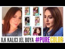 Yeni Kalici Jel Boya Deneyimim Purecolor Shwarzkopf Youtube