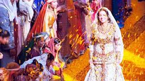 One Night With The King Aisle Covered In Flowers Guests Throwing Flowers Walking Down The Aisle Christian Movies Queen Esther First Night