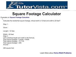 Square feet calculator for converting square feet to acres, yards, meters and more. Square Footage Calculator Square Footage Calculator Is An Flickr