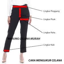 Cara mengukur lingkar pinggang untuk celana. Celana Kerja Wanita Jumbo Pinggang Karet Big Size Celana Kantor Panjang Wanita Celana Bahan Wanita Shopee Indonesia