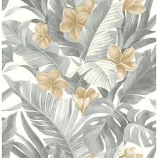 Nuwallpaper Neutral Paradise Vinyl Strippable Roll Covers 30 75 Sq Ft Nu2927 The Home Depot Nuwallpaper Peel And Stick Wallpaper Wallpaper Samples