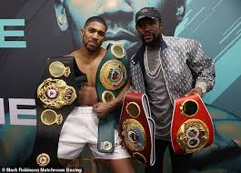 Floyd money mayweather y logan paul estuvieron frente a frente previo al encuentro de exhibición que sostendrán el domingo en el estadio hard rock en miami g. Floyd Mayweather Trabajara Con Anthony Joshua Muy Pronto Antes De La Pelea De 200 Millones Con Tyson Fury Xingoos