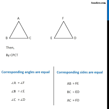 Ex 7 1 3 If Triangle Abc Congurent Fed Under The Correspondence