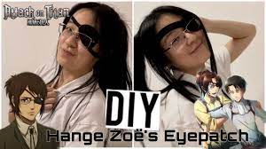 DIY Hange Zoë Eyepatch | Attack On Titan DIY - YouTube
