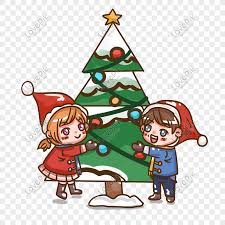 Dapatkan perhiasan musim perayaan krismas kami dan ciptakan suasana meriah di rumah anda! Krismas Pasangan Comel Dengan Perayaan Pokok Natal Kartun Tangan Gambar Unduh Gratis Imej 611450021 Format Psd My Lovepik Com