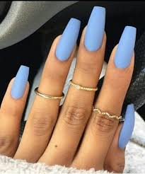 Cool light blue nails images for your pleasure. 120 Best Coffin Nails Ideas That Suit Everyone Light Blue Nails Blue Matte Nails Coffin Nails Designs