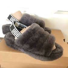 New authentic ugg brand women's tasman slipper shoes black chestnut leopard +top rated seller. Ugg Shoes Ugg Fluff Yeah Slides Brand New Poshmark