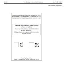 Böyle ifade özgürlüğü (kapanış web siteleri, afiş gereksinimi.) ve yazışma özgürlüğüne olarak ekim ayından bu yana nedeniyle sansür ve temel. Esta Es La Papeleta Para Votar En El Referendum De Cataluna Del 1 O Cataluna Home El Mundo