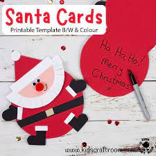 Check spelling or type a new query. Santa Christmas Cards Craft Kids Craft Room