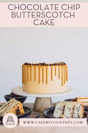 Chocolate Chip Butterscotch Cake Cake By Courtney Recipe In 2021 Butterscotch Cake Chocolate Chip Cake Cake