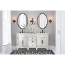 Home Decorators Collection Chelsea 72 In W Double Bath Vanity In Antique White With Marble Vanity Top In White 12102 Vs72j Aw The Home Depot Marble Vanity Tops Home Decorators Collection Granite Vanity