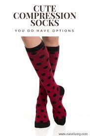 You Can Wear Compression Socks And Still Be Cute Polka Dot Compression Socks At Www Easeli Compression Socks Womens Compression Socks Compression Socks Mens