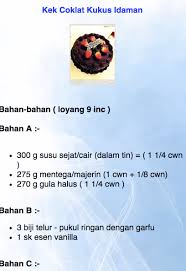 2 bijik telor 1 cwn gula 2cwn tpg gandum 1 cwn susu pekat 1 cwm. Resepi Kek Coklat Kukus Sedap 2020 Android Apps Appagg
