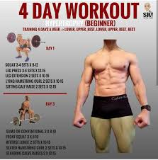 Pin By Anxo Espineira On Entrenamiento 4 Day Workout Workout Splits Workout Schedule