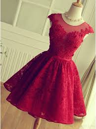 If The Current Page Can Not Buy Please Go To Our Official Website Link To Buy Https W Red Homecoming Dresses Modest Homecoming Dresses Red Lace Prom Dress