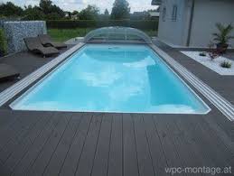 Poolumrandung Wpc Terrassendielen Pooluberdachung Wallnerpool Newline Pool Umrandung Pool Terrasse Pool
