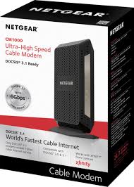 Customer Reviews Netgear 32 X 8 Docsis 3 1 Cable Modem Black Cm1000 100nas Best Buy