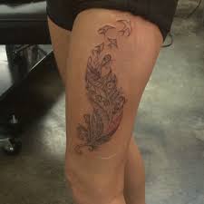 My New Feather Tattoo By Judith White Looking Glass Tattoo Gallery Topeka Ks Tattoos Feather Tattoo Tattoos Gallery