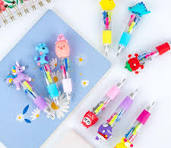 20Pcs/Lot Cute Cartoon HB Pencils With Kawaii Eraser Head For Children's  Stationery Kids Drawing Writing Pen School Supplies