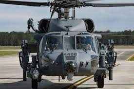 Combat search & rescue (#csar) missions were flown by heli pilots involving landing on unprepared surface for simulated extraction of downed aircrew. Usaf Receives First Jolly Green Ii Csar Helos