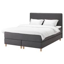 Sometimes the mattress has a noticeable smell when you open the packaging. Dunvik Divan Bed Hyllestad Firm Tussoy Dark Grey Ikea