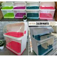 Rak piring dish dryer box plastik 2 susun tertutup portable 6050: Rak Piring Plastik Tutup 2 Tingkat Rak Piring Calon Mantu Shopee Indonesia