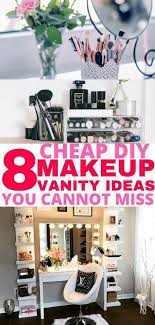 8 Easy Diy Makeup Vanity Ideas You Cannot Miss Easy Diy Makeup Diy Makeup Vanity Makeup Organization Vanity Diy