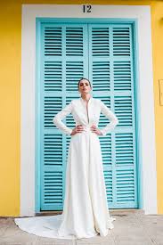 Noch einige bräute ein das kurze brautkleid von bianco evento besteht aus spitze und satin, ist im brustbereich geschlossen. Cathie Zweiteiliges Brautkleid Ohne Spitze Torrox Hamburg Brautmode Hochzeitskleider Abendkleider
