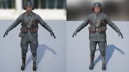 The WW1 German uniform is incorrect for the time period the ...