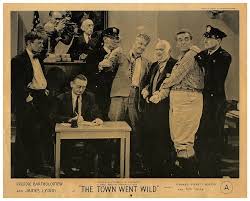 The Town Went Wild Original Lobby Card Edward Everett Horton Tom Tully  arrested