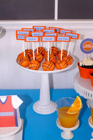 Basketball swirl party decorations 14. Kara S Party Ideas Basketball 1st Birthday Party