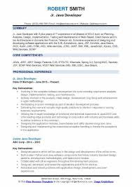 Junior Java Developer Resume Samples Qwikresume