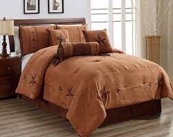 King comforter set twin size comforter set luxury queen twin king designer floral sheet wedding size full covers china custom bedding there are 411 suppliers who sells california king comforter sets on alibaba.com, mainly located in asia. Amazon Com 7 Piece California Cal King Size Chocolate Brown Gold Bedding Oversize Rustic Lone Star Comforter Set 106 X 96 Micro Suede Western Decor Lodge Bed In A Bag Home Kitchen