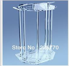 clear acrylic platform high quality soundness modern design cheap acrylic lectern acrylic podium commercial furniture lectern clear acrylic