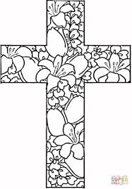 Religious easter cross coloring page. Free Printable Easter Coloring Pages Religious Coloring Home