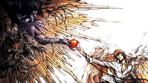 Anime Death Note Light Yagami Ryuk The Creation Of Adam Art Parody Hd Poster 300 Gsm Quality 12 18 Inch Size Amazon In Home Kitchen