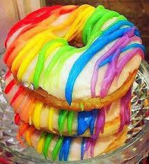 Rainbow Colored Food For St Patrick S Day Which Are Deliciously Rainbowlicious Rainbow Desserts Rainbow Food Rainbow Donut