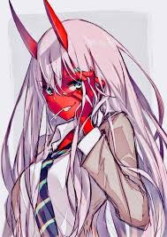 Zero Two With Her Original Skin Color Darling In The Franxx Anime Character Art